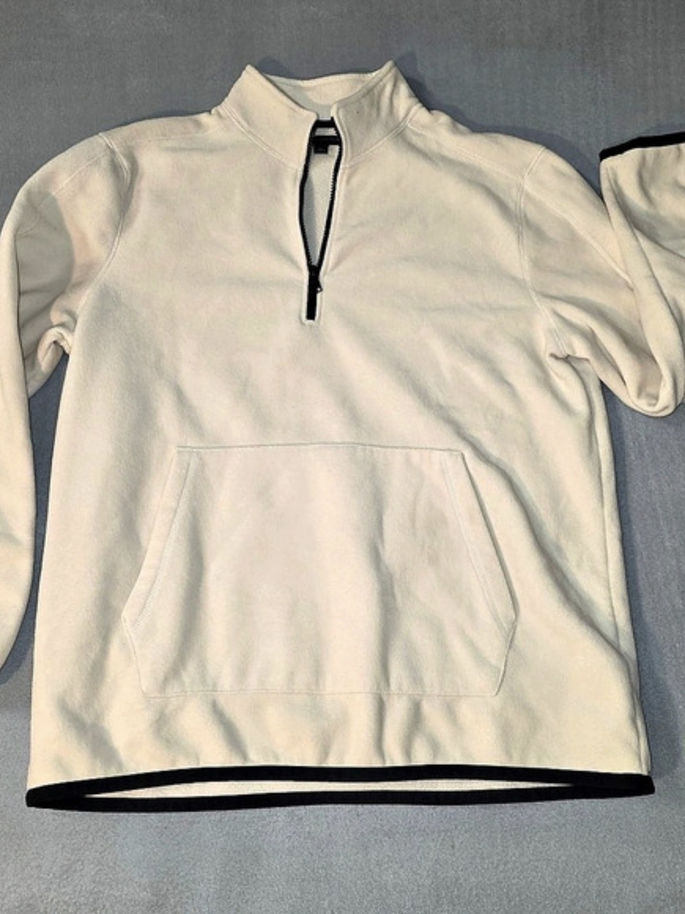 Banana Republic Cream Quarter-Zip Pullover Size XL
